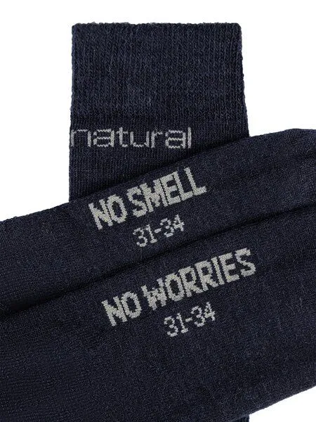 Super.Natural Super.Natural Socken Kids All Day Socks 2-Pack aus Merino, Marineblau, – Produktbild 3 von 3