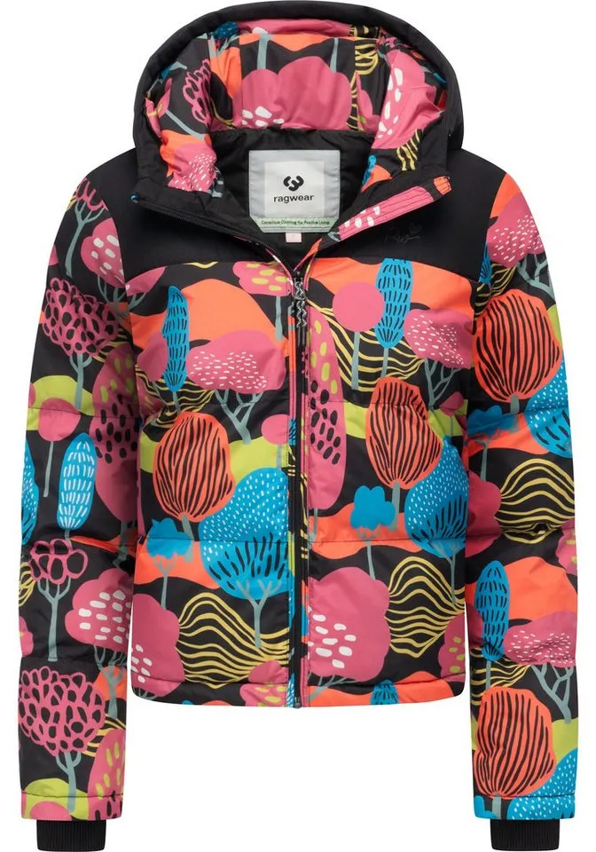 ragwear ragwear Steppjacke Amazze Print Wasserdichte gemusterte Damen Jacke für den Winter, Bunt, – Produktbild 2 von 5