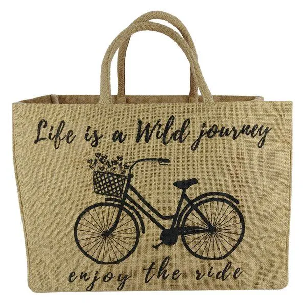 Domelo Domelo große Jute Einkaufskorb, Vegane Einkaufstasche nachhaltige Handtasche/ Shopper – Produktbild 6 von 8