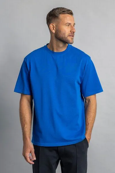 DIRTS dirts Heavy Cotton T-Shirt OVERSIZED, Royal blue, – Produktbild 4 von 4