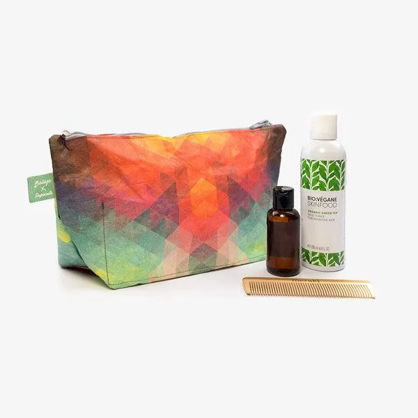 paprcuts paprcuts Kulturbeutel, Tropical heat (rot grün), – Produktbild 1 von 2