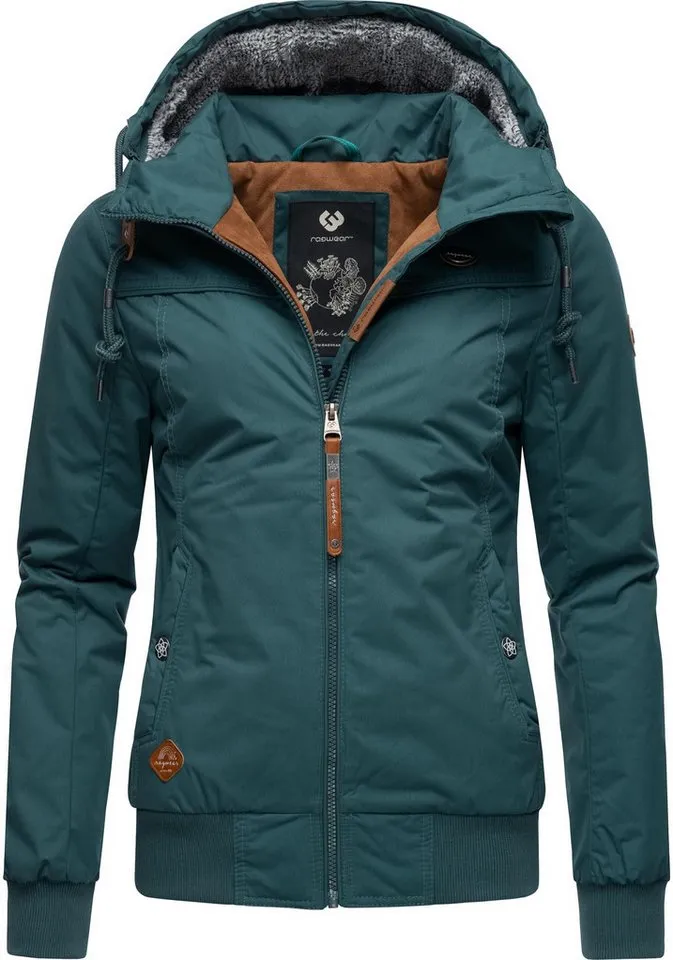 ragwear ragwear Winterjacke Jotty Winter stylische Outdoorjacke mit abnehmbarer Kapuze, Grün, – Produktbild 2 von 5