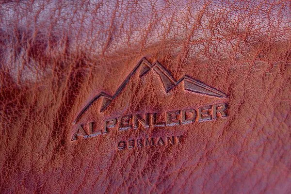 Alpenleder Alpenleder Kulturbeutel LAGO DI COMO, Brandy (braun), – Produktbild 4 von 4