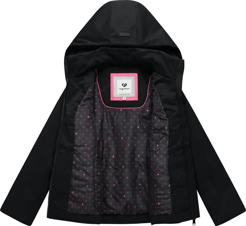 ragwear ragwear Funktionsjacke Annona Y Warme Damen Winterjacke mit weit nach vorn gezogener Kapuze, Schwarz, – Produktbild 1 von 4