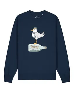 watapparel watapparel Sweatshirt Unisex Möwe mit Hut – Produktbild 1 von 1