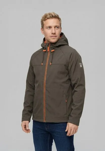 derbe derbe Softshelljacke „Isleby“, Morelslashorange, – Produktbild 1 von 4