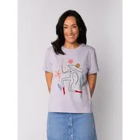 watapparel watapparel T-Shirt Frauen Love and flex, Lavender, – Produktbild 1 von 1
