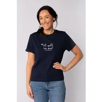 watapparel watapparel T-Shirt Frauen Ich zähl bis drei, French navy, – Produktbild 1 von 1