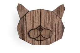 BeWooden BeWooden Brosche aus Holz British Cat – Produktbild 1 von 1