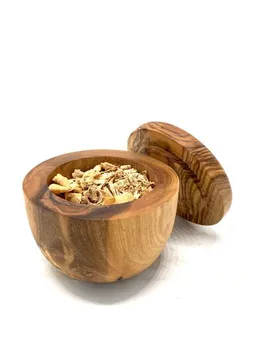 Olivenholz erleben Olivenholz erleben Duft-Dose aus Olivenholz mit Deckel – Produktbild 1 von 1