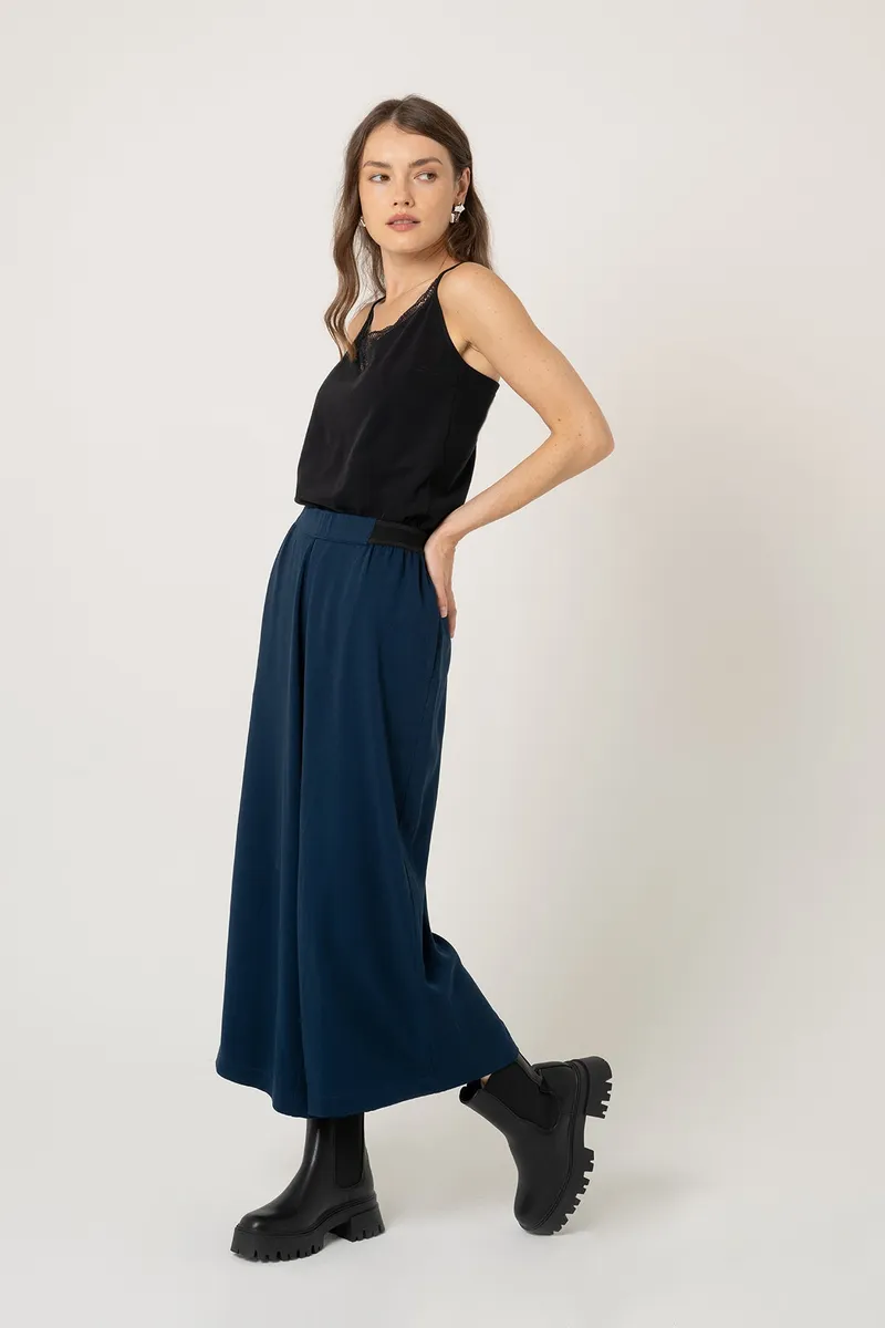 Lovjoi LOVJOI Damen vegan Hose Tavira Nightfall Blue, Extra dunkelblau, – Produktbild 2 von 2