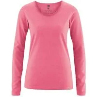 HempAge HempAge Damen Langarm-Shirt Lene Hanf/Bio-Baumwolle, Hibiscus (rosa), – Produktbild 1 von 1