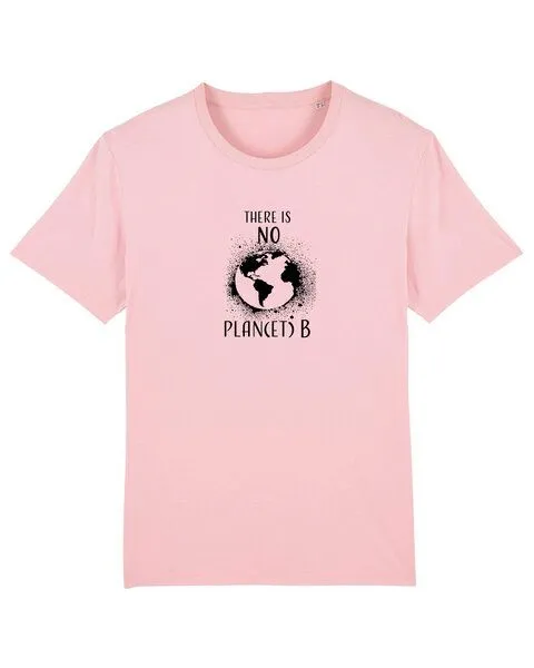 Human Family Human Family Bio Unisex T-Shirt "There is NO Plan(et) B", Cotton-pink, – Produktbild 1 von 3