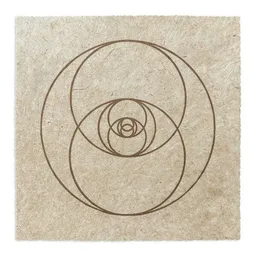 Veskor Cassiopeia Veskor Cassiopeia VESICA PISCIS Heilige Geometrie Linoldruck | 22 × 22 cm | Kupfer auf Rosenholz – Produktbild 1 von 1