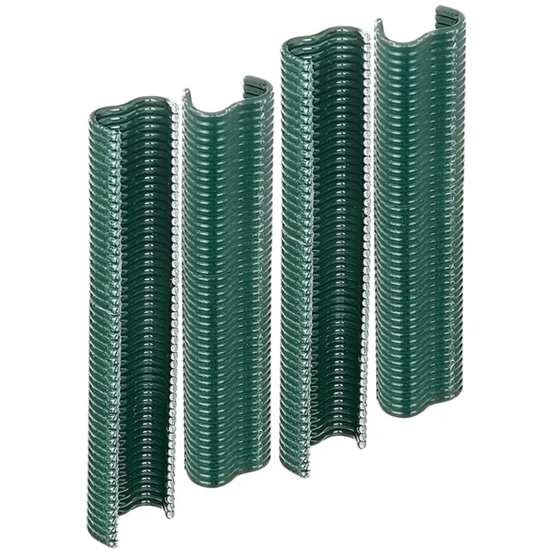 Alberts ALBERTS Drahtklammer, SB, grün kst-beschichtet, Breite 22 mm, verpackt à 200 Stk. – Produktbild 1 von 1