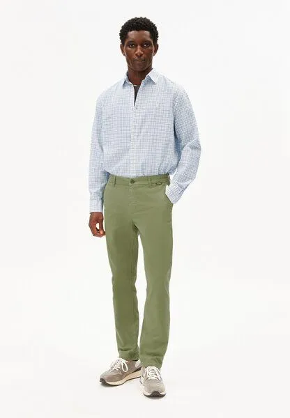 ARMEDANGELS ARMEDANGELS AASTER Herren Chino Hose aus Bio-Baumwoll Mix, Fatigue green, – Produktbild 4 von 4