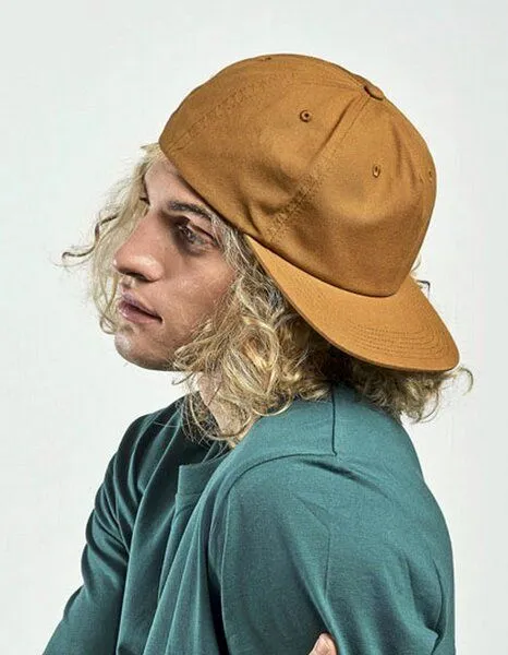 Atlantis Headwear Atlantis Headwear Old-School-Kappe aus einer Mischung aus recyceltem und Bio-Baumwoll, Schwarz, – Produktbild 1 von 4