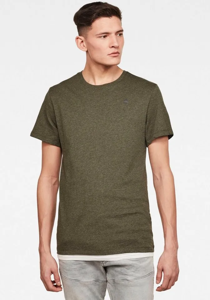 G-Star G-Star T-Shirt Base-S T-Shirt mit kleinem Logo-Detail, Grün, – Produktbild 2 von 5