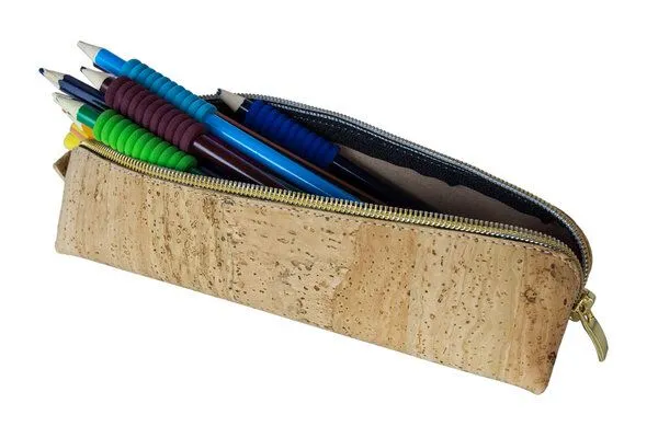 Simaru Simaru Federmäppchen / Stifteetui / Schlampermäppchen MILANO aus Kork, Beige, – Produktbild 3 von 3