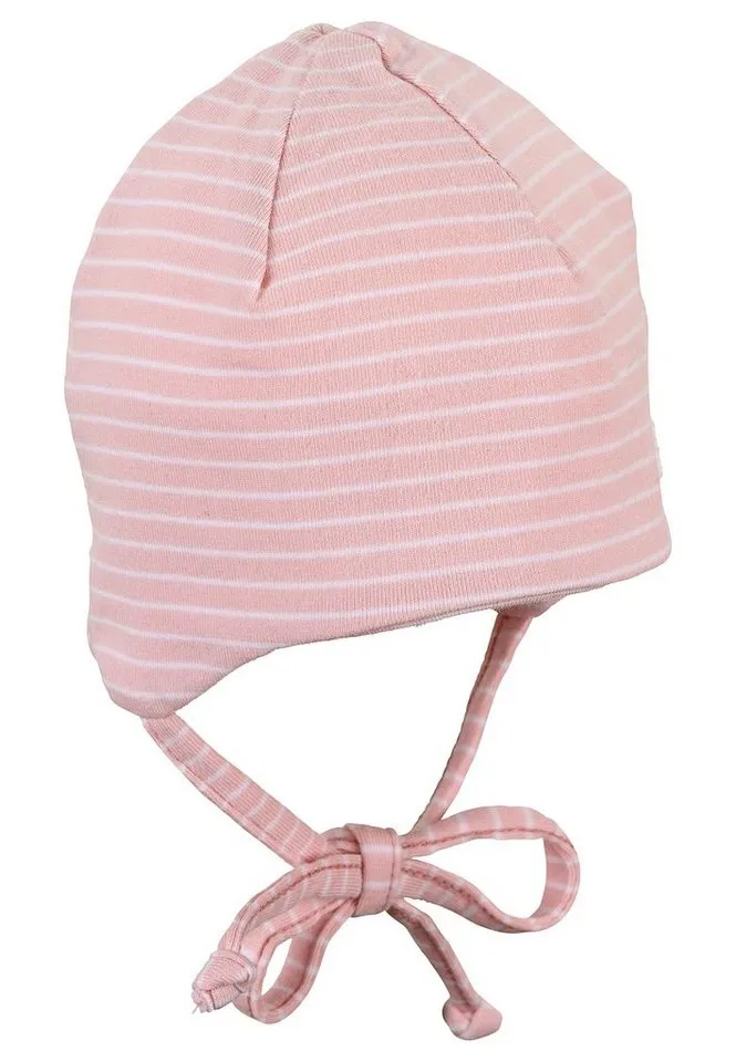 Sterntaler Sterntaler Beanie OCS Beanie (1-St) Babymütze aus Baumwolle mit Bindeband und Ohrenklappen, Blau|rosa, – Produktbild 5 von 5