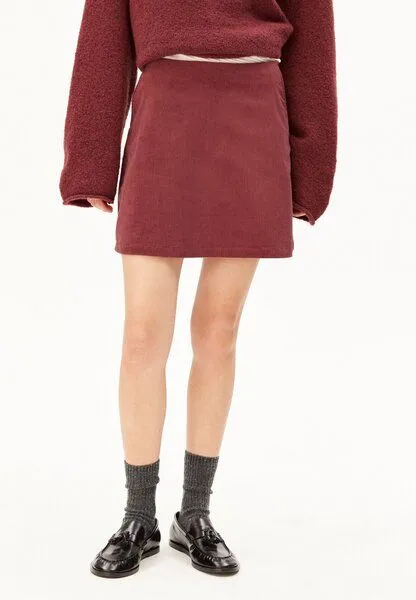 ARMEDANGELS ARMEDANGELS CORDUROY Damen Kordrock aus Bio-Baumwoll Mix, Velvet ember, – Produktbild 1 von 4