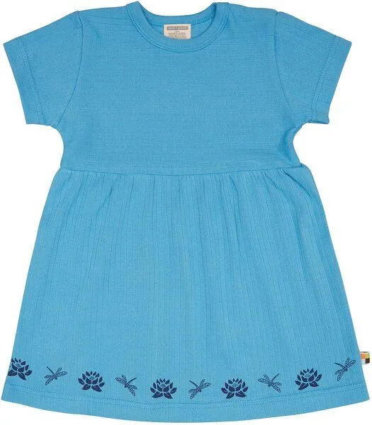 loud + proud loud + proud Babys & Kinder Kleid Derby Rib, GOTS-zertifiziert, Basin(blau), – Produktbild 1 von 2