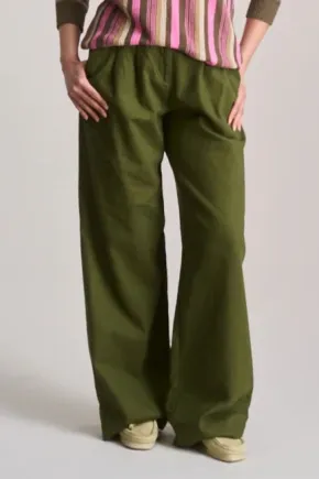 KOMODO KOMODO Damen vegan Hose Lion Khaki, Olivgrün, – Produktbild 2 von 2