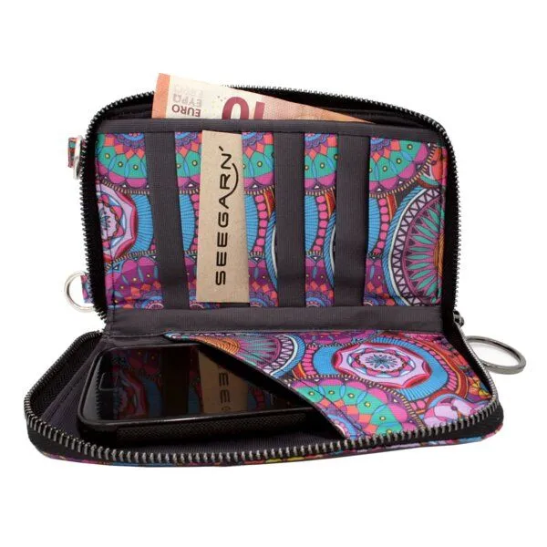Seegarn Seegarn-Täschle / 2in1 Handy-Tasche und Geldbeutel (MB02), K1 - kette silber, – Produktbild 5 von 5