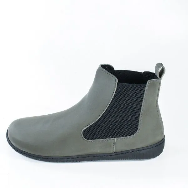 Fairticken Fairticken Gefütterte vegane Barefoot Chelsea Boots ABELA, Grey-khaki (grau), – Produktbild 2 von 4