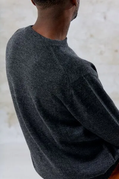 Jyoti - Fair Works Jyoti - Fair Works Baby-Alpaka Strickpullover Sathee, Grau, – Produktbild 4 von 4