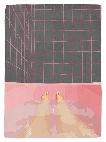 Photocircle Photocircle Wandbild / Poster / Leinwand - Pink Bathroom – Produktbild 1 von 4