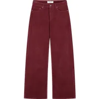 Kuyichi Kuyichi Damen vegan Hose Harper Loose Flare Corduroy Burgundy, Dunkelrot, – Produktbild 2 von 3