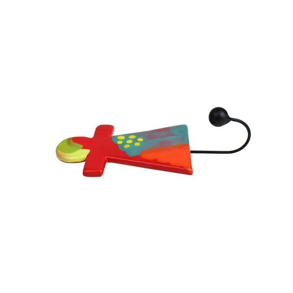 Mitienda Shop Mitienda Shop Handgemachter Kleiderhaken aus Keramik Tanit bunt – Produktbild 2 von 4