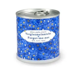 MacFlowers MacFlowers Blumen in der Dose Vergissmeinnicht z.B. Abschiedsgeschenk Kollegin Kollege – Produktbild 1 von 1