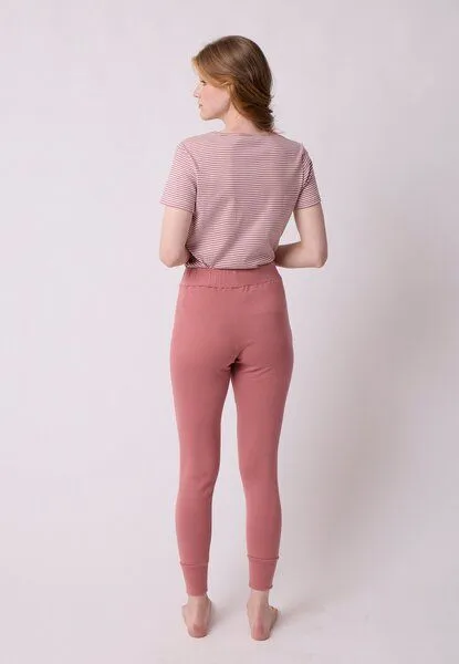 LANA Organic LANA Organic Pyjamahose, Modell Iris, Dusty rose, – Produktbild 3 von 3