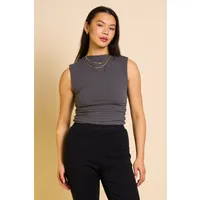 JAN N JUNE JAN 'N JUNE Damen vegan Top Rafo Dunkelgrau – Produktbild 1 von 1