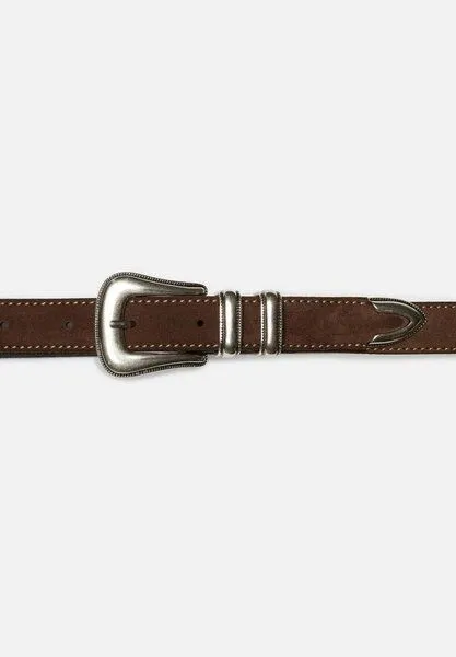 Nudie Jeans Nudie Jeans Unisex Gürtel - Western Silver Belt - aus Leder, Braun, – Produktbild 3 von 4