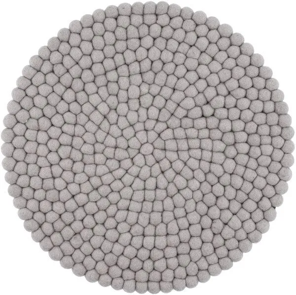 myfelt myfelt Filzkugel Sitzauflage (⌀ 36 cm, 36 x 36 cm), Grau (luis), – Produktbild 1 von 4