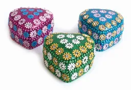 El Puente El Puente Dose "Herz", 3er-Set | Fair Trade & Handmade aus Indien – Produktbild 1 von 1