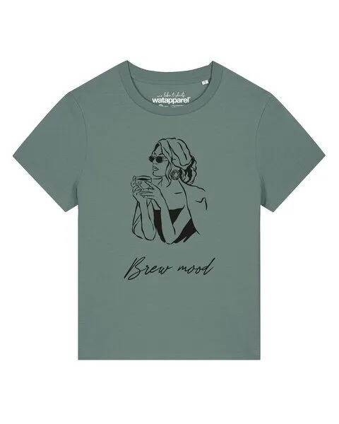 watapparel watapparel T-Shirt Frauen Brew mood, Green bay, – Produktbild 1 von 2