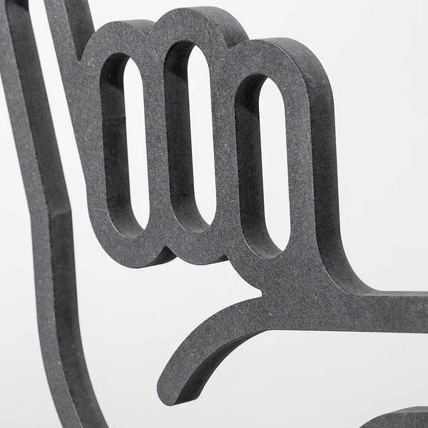 Fyngers Fyngers Dekorationsobjekt gefräst aus Valchromat - Modell Hang Loose – Produktbild 3 von 4