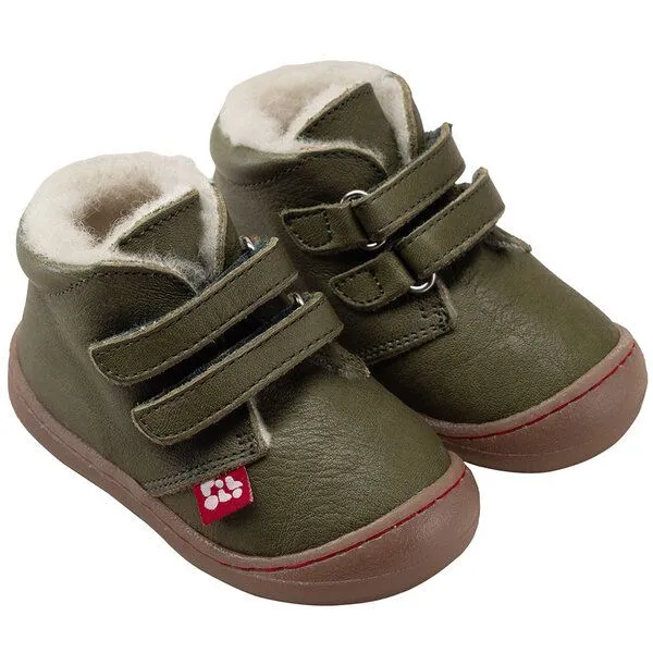 Pololo Pololo Lauflern-Winterschuh "Nino" mit weichem Wollfutter (Bio), Grün, – Produktbild 1 von 4