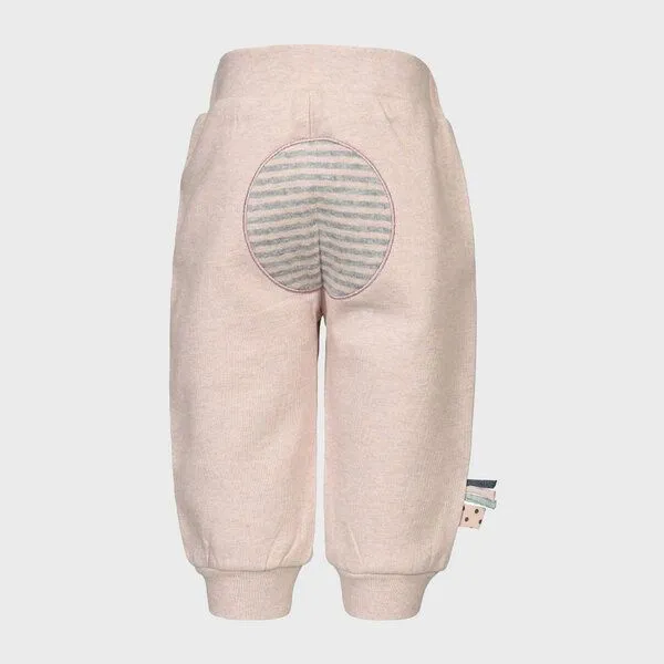 OrganicEra Baby-Sweatpants 'OrganicEra' aus Bio-Baumwolle, Rose melange (rose), – Produktbild 3 von 4