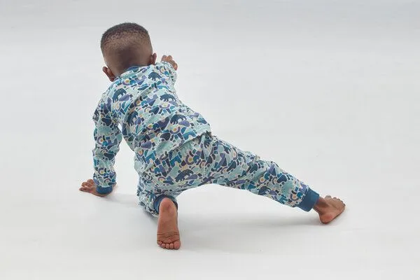 Sense Organics sense-organics Sense Organics Kinder Schlafanzug 2-Teiler Bio Baumwolle, Bärendruck/weiß, – Produktbild 3 von 3