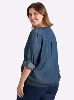 sheego Tunika blue-stone-washed – Produktbild 1 von 1