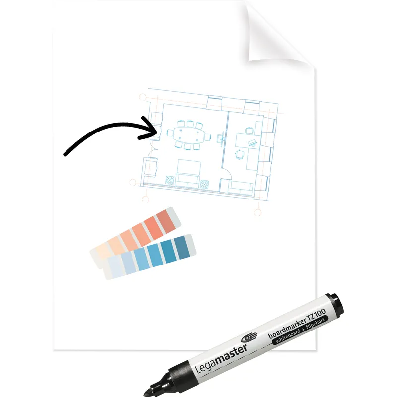 Legamaster Legamaster Flipchartfolie Magic-Chart Clearboard – Produktbild 1 von 2