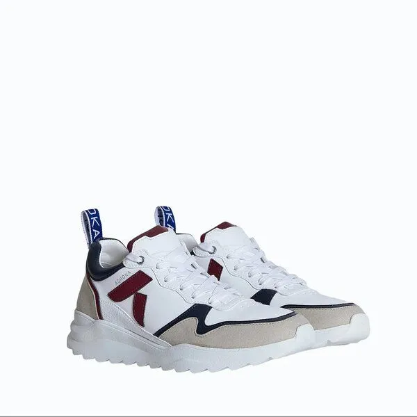 Ashoka Paris Ashoka Paris Lewis Running-Sneaker Bordeauxrot & Marineblau, Biobasiert & Recycelt – Produktbild 2 von 5
