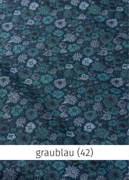 Heidekönigin Heidekönigin Glockenkleid Clara bedruckt, Graublau, – Produktbild 3 von 3