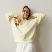 NORDLICHT NORDLICHT Sweater Jonna aus 100% Baumwolle, Gelb, – Produktbild 1 von 1