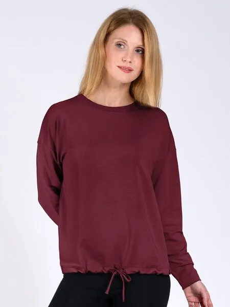 Magadi Magadi Yoga Sweater GIGI, Rot (dark red), – Produktbild 1 von 4